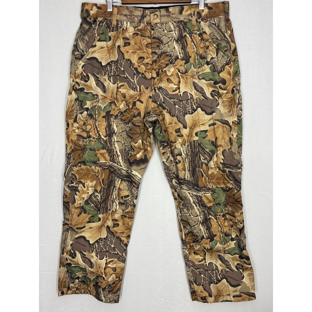 Cabela's Hunting Pants Mens Advantage Oak Leaf Camo Gore-Tex Utility 38R Vintage